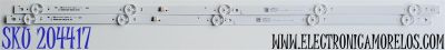 KIT DE LED'S PARA TV ((2 PIEZAS)) / NUMERO DE PARTE JL.D32051330-002JS-M_V01 / LB-C320-M5F-X-C-5-12-X9 / 18BE530 / PAL-3A 94V-0 E199273 / MODELO 32''