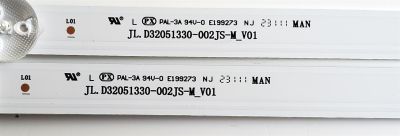 KIT DE LED'S PARA TV ((2 PIEZAS)) / NUMERO DE PARTE JL.D32051330-002JS-M_V01 / LB-C320-M5F-X-C-5-12-X9 / 18BE530 / PAL-3A 94V-0 E199273 / MODELO 32'' - Imagen 2
