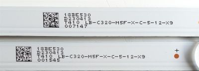 KIT DE LED'S PARA TV ((2 PIEZAS)) / NUMERO DE PARTE JL.D32051330-002JS-M_V01 / LB-C320-M5F-X-C-5-12-X9 / 18BE530 / PAL-3A 94V-0 E199273 / MODELO 32'' - Imagen 3