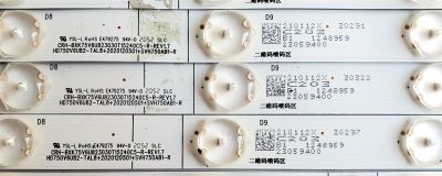 KIT DE LEDS ORIGINAL PARA TV HISENSE 30 PIEZAS/ NUMERO DE PARTE CRH-BXK75V6U823030T15240C5 /CRH-BXK75V6U823030T15240C5-L-REV1.7 /CRH-BXK75V6U823030T15240C5-R-REV1.7 /HD750V6U82-TAL8/2020120501/SVH750AB1-L /SVH750AB1-R /PANEL HD750V6U82-TAL8 /MODELO 75U6G  - Imagen 2