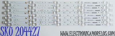 KIT DE LED'S PARA TV RCA ((10 PIEZAS)) / NUMERO DE PARTE SJ.WJ.D5800501-3030ES-M / 1.14.MD580028 / HBH-L2 / E493461 / 210629 / WJ.D580S03-24629-SL2010 / PANEL CC580PV7D / MODELOS RWOSU5849 / RWOSU5847-B / RWOSU5850