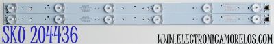 KIT DE LED'S PARA TV ELEMENT ((2 PIEZAS)) / NUMERO DE PARTE GC236D06-ZC14F-03 / 303GC236031 / 2010004819 / E356289 / 150110B3 / PANEL HV236WHB-N00 / MODELOS ELEFW247 / PLED2329A-C / PLED2329A-B