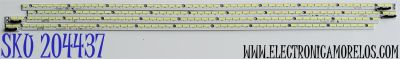KIT DE LED'S PARA TV SHARP ((4 PIEZAS)) / NUMERO DE PARTE 6202B000B / 6202B000B4000 / 6202B000B5000 / 6202B000B6000 / 6202B000B7000 / E117098 / PANEL V750DK1-KS5 REV:F9 / MODELOS LC-75N620CU / LC-75N8000U / 75G6 / V750D