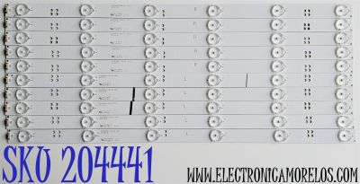 KIT DE LED'S PARA TV PROSCAN ((10 PIEZAS)) / NUMERO DE PARTE DLED480G1 / DLED480G1-L06-A0 / DLED480G1-R06-A0 / MODELO PLDED4879A-B
