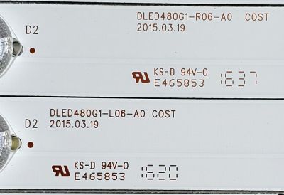 KIT DE LED'S PARA TV PROSCAN ((10 PIEZAS)) / NUMERO DE PARTE DLED480G1 / DLED480G1-L06-A0 / DLED480G1-R06-A0 / MODELO PLDED4879A-B - Imagen 5