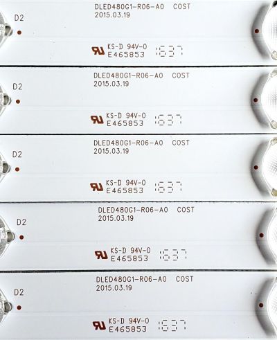 KIT DE LED'S PARA TV PROSCAN ((10 PIEZAS)) / NUMERO DE PARTE DLED480G1 / DLED480G1-L06-A0 / DLED480G1-R06-A0 / MODELO PLDED4879A-B - Imagen 3