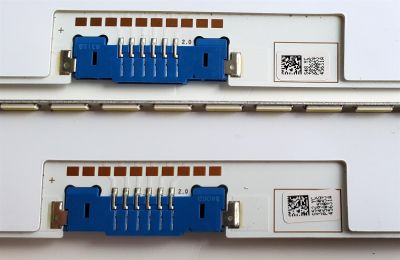 KIT DE LED'S PARA TV SAMSUNG ((2 PIEZAS)) / NUMERO DE PARTE BN96-45631A / 45631A / LM41-00580A / L1_NU8_E5_CEM_S22(3)_R1.1_RBH_407060_LM41-00580A / PANEL CY-SN55 / CY- SN055FLLV6H / MODELOS UN55NU / UA55NU / UE55NU / LH55Q / MAS MODELOS EN DESCRIPCIÓN - Imagen 3