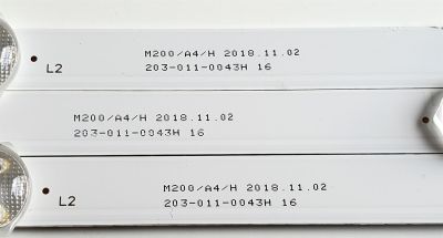 KIT DE LED'S PARA TV POLAROID ((3 PIEZAS)) / NUMERO DE PARTE M2-395 / DLED39.5MXY / DLED39.5MXY 3X8 0004 / 203-011-0043H / E331251 / PANEL V400HJ6-PE1 / MODELOS 40GSR3000FB / 40GSR3000FC / 40T2F - Imagen 2