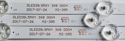 KIT DE LED'S PARA TV POLAROID ((3 PIEZAS)) / NUMERO DE PARTE M2-395 / DLED39.5MXY / DLED39.5MXY 3X8 0004 / 203-011-0043H / E331251 / PANEL V400HJ6-PE1 / MODELOS 40GSR3000FB / 40GSR3000FC / 40T2F - Imagen 3