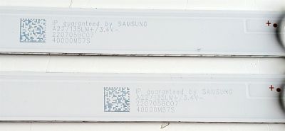 KIT DE LEDS PARA TV HAIER ORIGINAL 2 PIEZAS / NUMERO DE PARTE LED40D08-ZC62AG-02D / 30340008002D / 4000M75S / 220705BC07 / MODELOS LE40A31 / 100058007 / 100097810 40 PULGADAS - Imagen 2