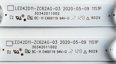 KIT DE LED'S PARA ONN ((2 PIEZAS)) / NUMERO DE PARTE LED42D11-ZC62AG-03 / 30342011002 / 42000M59 / E469119 / 210817AB03 / PANEL BOEA430WU1 / DISPLAY JE415D3HA0L / MODELOS 100068372 ((42 PULGADAS)) / 100069992 ((43 PULGADAS)) - Imagen 4