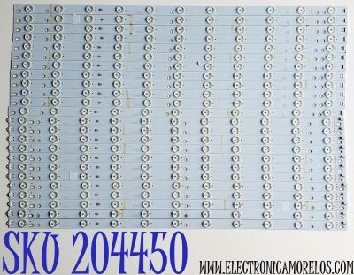 KIT DE LED'S PARA VIZIO ((24 PIEZAS)) / NUMERO DE PARTE LB7000F / LB7000F V0_03 / LB7000F V1_03 / E473485 / PANEL SD700DUA / MODELO M706-G3 / M706-G3 LFTRYTKV