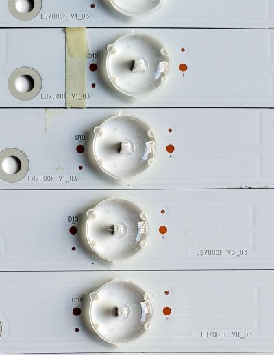 KIT DE LED'S PARA VIZIO ((24 PIEZAS)) / NUMERO DE PARTE LB7000F / LB7000F V0_03 / LB7000F V1_03 / E473485 / PANEL SD700DUA / MODELO M706-G3 / M706-G3 LFTRYTKV - Imagen 6