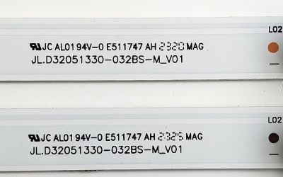 KIT DE LED'S PARA HISENSE ((2 PIEZAS)) / NUMERO DE PARTE JL.D32051330-032BS-M_V01 / 230101022450 C / 1030-4000411 / E511747 / PANEL JHD315H1H61-T0L1B1\S0\GM\ROH / MODELOS 32A4KV / 32A3G - Imagen 4