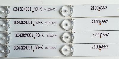 KIT DE LED'S PARA WESTINGHOUSE ((4 PIEZAS)) / NUMERO DE PARTE 3P43KA001 / E469119 / 21004662 / 0343DX001 / PANEL LC430DUY / MODELOS E4ST4316H K6E1M / WD42UT4490 - Imagen 2