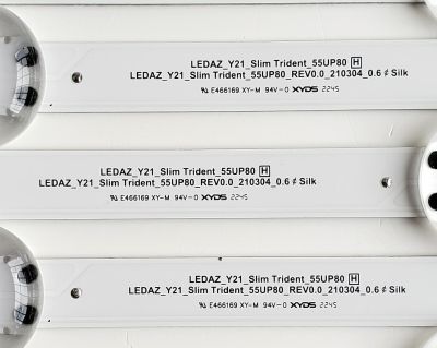 KIT DE LEDS ORIGINAL PARA TV LG 7 PIEZAS / NUMERO DE PARTE EAV65041501 / 55UP80 BOE-B10 / LEDAZ_Y21_Slim Trident_55UP80 H / LEDAZ_Y21_Slim Trident_55UP80_REV0.0_210304_0.6 / PANEL NC550TQG-ABKH4 / MODELO 55UP80 / 55UA7500ZUA / 55UA7500ZUA.BUSFLKR  - Imagen 4