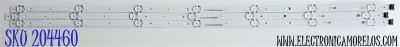 KIT DE LED'S PARA LG ((3 PIEZAS)) / NUMERO DE PARTE LC43490089A / LG Innotek DRT 43INCH_A-Type LED_ARRAY_REV0.0_180220 / 3PCM00785A / E485186 / MODELOS 43UK6200PUA / 43UK6300PUE / 43UK6300PUE.DUSTLUM