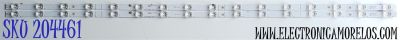 KIT DE LEDS ORIGINAL PARA TV HISENSE 2 PIEZAS / NUMERO DE PARTE LB500A5 V0 / HD500H1U91-T0L2+2023020102 / HD500H1U91-T0L2 / 2023020102 / 1307344 / PANEL HD500H1U91-T0L2\S0\SM\ROH / MODELOS 50A6K / 50A6KV / 50A65KV / 50R6030N