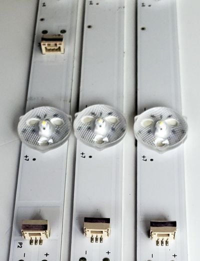 KIT DE LED'S PARA HISENSE ((3 PIEZAS)) / NUMERO DE PARTE 50D6100 / 50HR332M14A1 V0 / 50HR332M14B1 V0 / 14*2 A -B02 / 14*1 B -B02 / 50HR332M14 / MODELO 50'' - Imagen 2