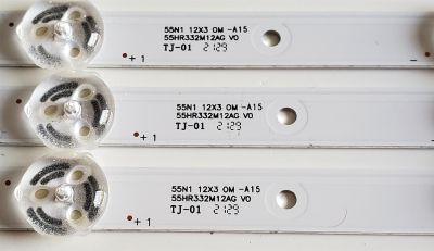 KIT DE LEDS PARA TV WESTINGHOUSE ORIGINAL 3 PIEZAS / NUMERO DE PARTE 55HR332M12AG V0 / 55HR332M12AG 55N1 12X3 OM -A15 / 230101023440 / PANEL HK550WLEDM-JHA0H / DISPLAY PT550GT01-1 / PT550GT05-1 / MODELOS WR55UT4210 / WR55UT4212 / WR55UX4212 - Imagen 4