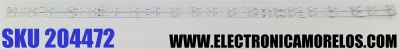 KIT DE LEDS ORIGINAL PARA TV HISENSE 2 PIEZAS / NUMERO DE PARTE LB5509U.0 / HD550H1U712-T0L1 / 202306140 / 1315107 / E493461 / HD550H1U712-T0L1/202306140/LB5509U.0 / MODELO 55A76K / 55QD65NF