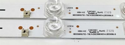 KIT DE LEDS ORIGINAL PARA TV HISENSE 2 PIEZAS / NUMERO DE PARTE LB5509U.0 / HD550H1U712-T0L1 / 202306140 / 1315107 / E493461 / HD550H1U712-T0L1/202306140/LB5509U.0 / MODELO 55A76K / 55QD65NF - Imagen 3