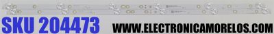 KIT DE LED'S PARA TV SANSUI ((2 PIEZAS)) / NUMERO DE PARTE 261501013500 / B19-32N1-3030-OD35-2X6-574.4X12-210515 / E471763 / 308053801YF00001 / MJ8DW11493 / MJ8DW11494 / MODELO SMX32V1HA - Imagen 1