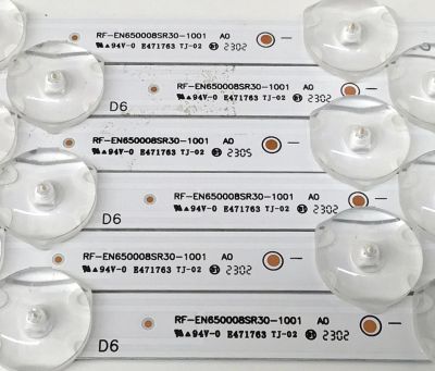 KIT DE LEDS PARA TV PHILIPS ORIGINAL 6 PIEZAS / NUMERO DE PARTE UDULEDREF015 REV.A / 65W10S1P / RF-EN650008SR30-1001 / R0152421D10263 / PANEL UCF81XT / DISPLAY HV650QUB-F70 / MODELO 65PUL6553 / 65PUL6553/F7 - Imagen 4