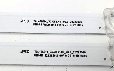 KIT DE LED'S PARA TV TCL ((2 PIEZAS)) / NUMERO DE PARTE TCL43LB14_3030F2.4D_V0.2_20220526 / B0101-000644 / E493461 / DISPLAY ST4251D02-1 VER.2.1 / MODELO 43S470G - Imagen 4
