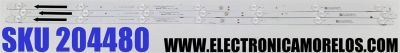KIT DE LED'S PARA TV LG ((3 PIEZAS)) / NUMERO DE PARTE TCL43D07-ZC0062AG-05 / 303TC430042 / 4C-LB430T-ZCFC / E469119 / 2300016666 / TC430M25 / PANEL LVU430BEDX / MODELO 43UP7000PUA / 43UP7000PUA.CUSFLH