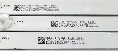 KIT DE LED'S PARA TV LG ((3 PIEZAS)) / NUMERO DE PARTE TCL43D07-ZC0062AG-05 / 303TC430042 / 4C-LB430T-ZCFC / E469119 / 2300016666 / TC430M25 / PANEL LVU430BEDX / MODELO 43UP7000PUA / 43UP7000PUA.CUSFLH - Imagen 4