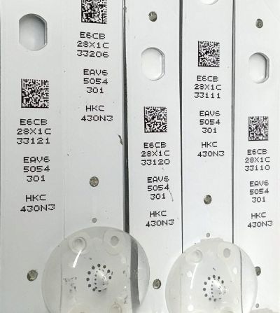 KIT DE LED'S PARA TV LG ((5 PIEZAS)) / NUMERO DE PARTE EAV65054301 / SSC_Y23 Slim Trident 43UR80_HKC_S / SSC_Y23 Slim Trident 43UR80_HKC_PTN0.6_REV00_220915 / 10373 25UM R603 1W / PANEL NC430TQG-VHKHA / DISPLAY PT430GT01-5 VER.1.0 / MODELO 43UR8000AUA  - Imagen 4