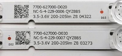 KIT DE LED'S PARA TV LG ((2 PIEZAS)) / NUMERO DE PARTE M08-SL27030-0601A-5553A / M08-SL27030-0601B-5554A / E519362 / 7700-627000-D020 / 7700-627000-D030 / DISPLAY LM270WF7 (SJ)(D4) / MODELO 27LQ625S-PU / 27LQ625S-PU.BUSLNRM - Imagen 3