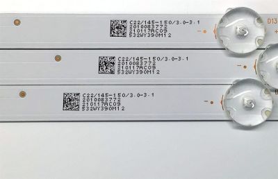 KIT DE LED'S PARA TV ATVIO ((3 PIEZAS)) / NUMERO DE PARTE 0Y39D07-ZC22AG-04E / 39D07-ZC22AG-04E / 303WY390042E / E331251 / 210117AC09 / 532WY390M12 / PANEL LS390JF2A04 / DISPLAY LC390TA2A 09 / MODELO ATV3916LED - Imagen 3