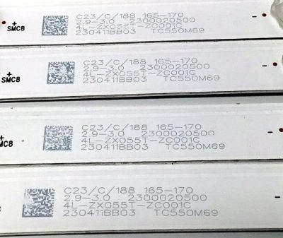 KIT DE LED'S PARA TV JVC ((4 PIEZAS)) / NUMERO DE PARTE TCL55D14-ZC42AG-04D / 303TC550067D / TC550M69 / 230411BB03 / 4L-ZX055T-ZC001C / 2300020500 / E469119 / PANEL LVU550CSDX / DISPLAY ST5461D12-6 VER.2.2 / MODELOS SI55URF / 55PFL5756/F7 - Imagen 3