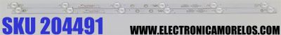 KIT DE LED'S PARA TV RCA ((2 PIEZAS)) / NUMERO DE PARTE CX32D06-ZC22AG-05 / 303CX320037 / 2010037442-1 / CX320M03 / 180.DT0.32Z100-2H / 171214B2 / DISPLAY VVP32H156A20 / MODELO RTV32Z2SM