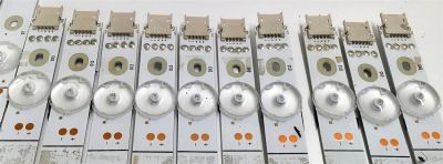 KIT DE LEDS PARA TV HISENSE ORIGINAL 20 PIEZAS / NUMERO DE PARTE LB6508S V2 / LB6508S V3 / 1248780 / 1248781 / JHD650X3U52-T0L8 / 2020120401 / JHD650X3U52-T0L8 / PANEL JHD650X3U52-T0L8\S0\FJ\FM\ROH / T650QVN07.5 / MODELOS 65U6G / 65U6GR - Imagen 4