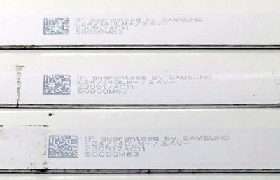 KIT DE LED'S PARA TV HISENSE ((3 PIEZAS)) / NUMERO DE PARTE LED50D09A-ZC62AG-02BDF / 30350009207BD / 50000M83 / 230617AC11 / E469119 / DISPLAY HF500QUB-F20 / MODELO LT-50MAW625 - Imagen 2