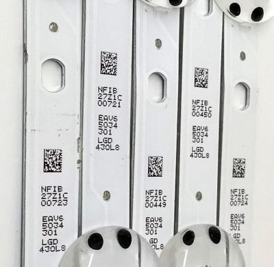 KIT DE LED'S PARA TV LG ((5 PIEZAS)) / NUMERO DE PARTE EAV65034301 / SSC_Y21 Slim Trident 43NANO75_S / SSC_Y21 Slim Trident 43NANO75_LGD_PTN0.6_REV00_210210 / SSC_Y21 Slim Trident 43NANO75_S / LC430DQC (SP)(A1) / MODELO 43NANO75UQA / 43NANO75UQA.BUSYLJM - Imagen 3