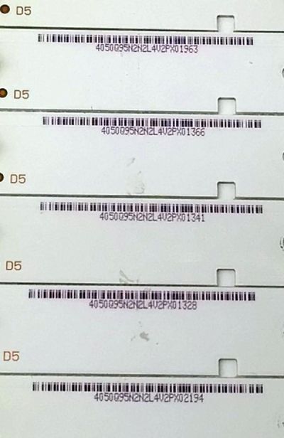 KIT DE LED'S PARA TV PANASONIC ((15 PIEZAS)) / NUMERO DE PARTE B-CNCF65D644 / 910-650-1006 / 4050Q95N2N2L4V2PX / N2 126-1291m 3.2-3.4v / MODELOS TC-65CX400U / TC-65CX420U - Imagen 3