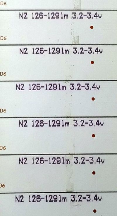 KIT DE LED'S PARA TV PANASONIC ((15 PIEZAS)) / NUMERO DE PARTE B-CNCF65D644 / 910-650-1006 / 4050Q95N2N2L4V2PX / N2 126-1291m 3.2-3.4v / MODELOS TC-65CX400U / TC-65CX420U - Imagen 4