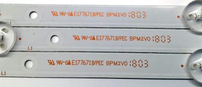 KIT DE LED'S PARA TV JENSEN ((3 PIEZAS)) / NUMERO DE PARTE DLED32DX 3X6 0008 / DLED32DX3X60008 / DLED32DX / E177671B-PEC / BPM2V0 / F62DLED32DX3X60008 / MODELO JTV3217DC / JE3217 - Imagen 3