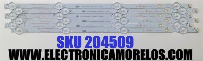 KIT DE LED'S PARA TV PHILIPS ((6 PIEZAS)) / NUMERO DE PARTE UDULEDEVL004 / LBM430E0401-BB-4 / LBM430E0401-BB-4(0) / UDULEDEVL004 REV.A / F150F150M6M6DD / E030F13 / E334789 / MODELOS 43PFL4901/F7 DS6 / 43PFL4901/F7B / FW43D25F B