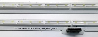 KIT DE LEDS ORIGINAL PARA TV LG 2 PIEZAS / NUMERO DE PARTE SSC_Y22_65QNED80 / SSC_Y22_65QNED80_BOE_90LED_A BAR_REV02_210821 / SSC_Y22_65QNED80_BOE_90LED_B BAR_REV02_210821 / PANEL NC650EQH-ABLH1 / DISPLAY HV650QUB-E9E / MODELO 65QNED80 / 65QNED80AQA - Imagen 2