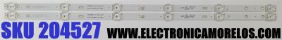 KIT DE LED'S PARA TV ATVIO ((2 PIEZAS)) / NUMERO DE PARTE 4708-K320WD-A1113N41 / K320WDD1 A1 / 471R1P79 / K320WDD120A245 / JF-3-225-B8-32 / 112X06-320D1021 / MH-H-11-10 / E486558 / JF-3-225-B8-32 / DISPLAY V320BJ8-Q01 REV.C1 / MODELO ATV-32SM