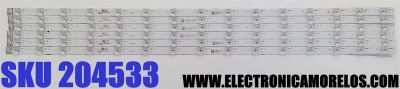 KIT DE LED'S PARA TV HISENSE QLED ((6 PIEZAS)) / NUMERO DE PARTE LB75032.0 / HD750H1U72-T0LGK1+2023061301+LB75032.0 / HD750H1U72-T0LGK1 / 2023061301 / 1315410 / E493461 / HBH-H2 / PANEL HD750H1U72-T0LFK1 / DISPLAY HV750QUB-F91 / MODELOS 75QD6N / 75A76K