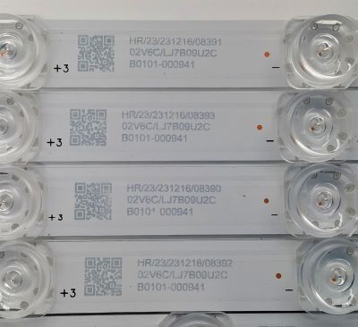 KIT DE LEDS PARA TV TCL ORIGINAL 8 PIEZAS / NUMERO DE PARTE 65HR330M11A4 V1 / 65HR330M10B4 V1 / 65C645 / E471763 / B0101-000942 / B0101-000941 / PANEL LVU650NDEL / DISPLAY ST6451D06-3 VER.2.1 / MODELOS 65Q650G / 65Q670G - Imagen 3