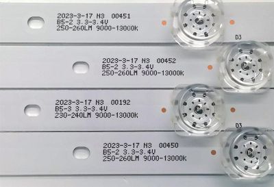 KIT DE LED'S PARA TV EVL ((4 PIEZAS)) / NUMERO DE PARTE MSG-T500-V6-3030-026-09 / 1.3.10700000229 / PC67181B / 914mm*14mm*1.0T / 240-250LM / 9000-13000K / B5-2 3.3-3.4V / PANEL CV500U2-T01 / DISPLAY CV500U3-L01 / MODELOS 50EVLS4 / K50DLG12U / AK50H1485 - Imagen 3