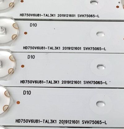 KIT DE LED'S PARA TV HISENSE ((30 PIEZAS)) / NUMERO DE PARTE CRH-BX75V6303015249CG-L-REV1.7 / CRH-BX75V6303015249CG-R-REV1.7 / 1230253 / 1230254 / SVH75065-L / SVH75065-R / HD750V6U81-TAL3K1 / SVH75065-L / SVH75065-R / ST7461D01-6 VER.2.1 / MODELO 75H8G - Imagen 8