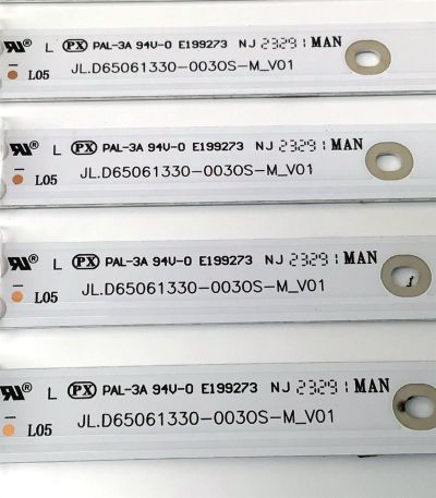 KIT DE LED'S PARA TV HISENSE ((10 PIEZAS)) / NUMERO DE PARTE JL.D65061330-0030S-M_V01 / JL.D65061330-003OS-M_V01 / 1258700 / HD650Y1U72-T0L6+2021012201 / HD650Y1U72-T0L6 / PANEL HD650Y1U72-T0L6 / DISPLAY HV650QUB-F70 / MODELOS 65A7GV / 65R7G5 - Imagen 4